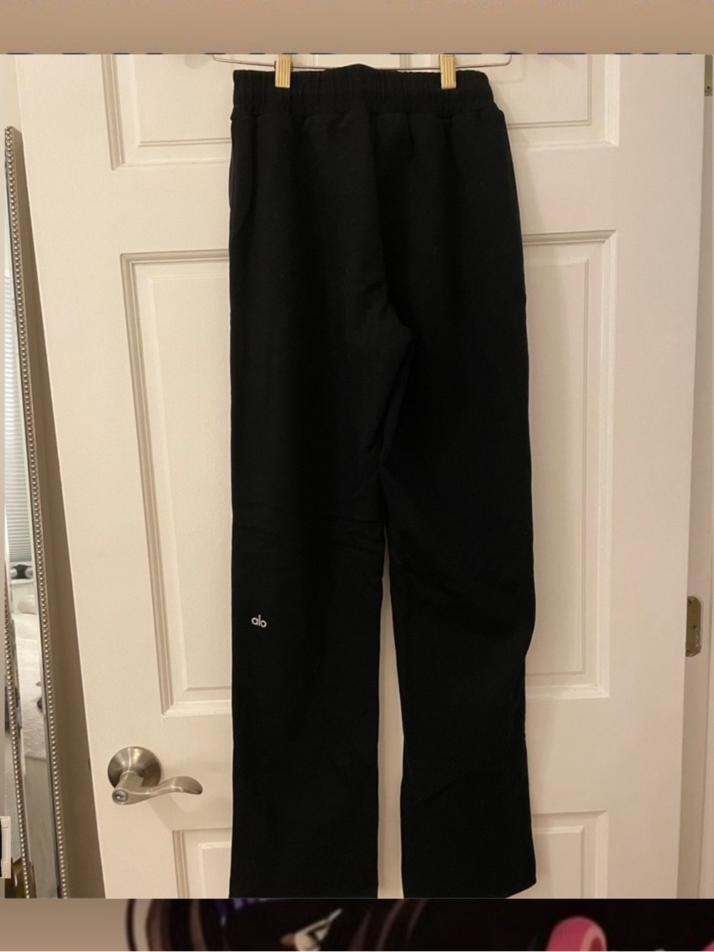 ALO Yoga Black Straight-Leg Pants